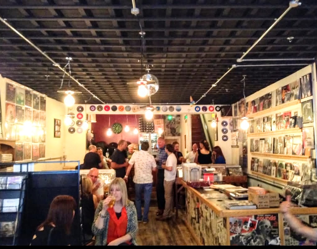 Photo of the interior of the Old Sound Bar