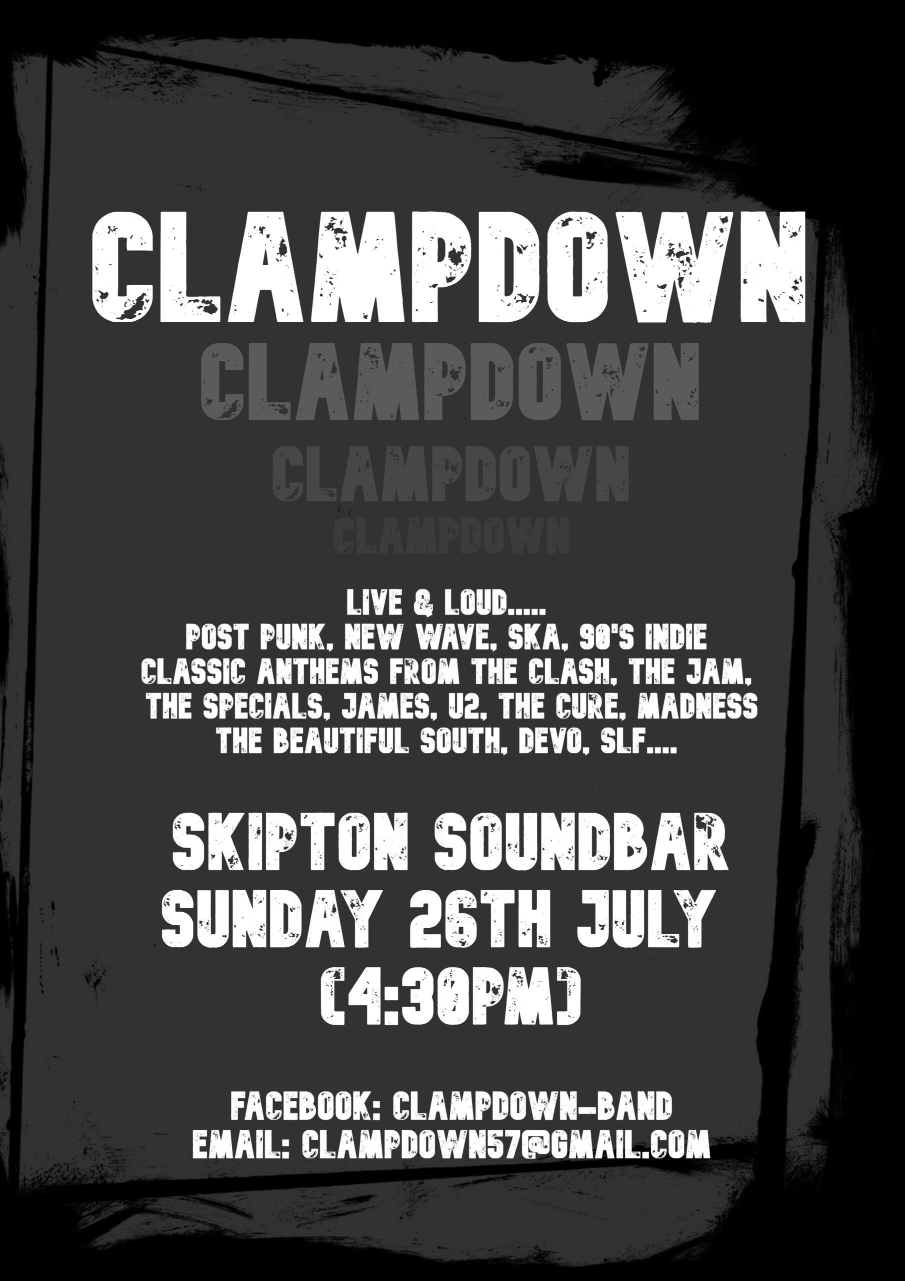 Clampdown soundbar poster 26 07
